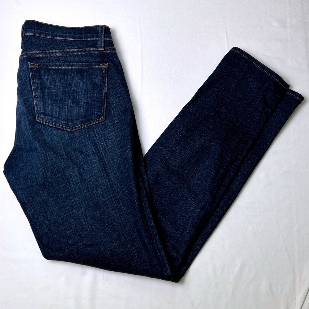 J Brand Womens Mid Rise Slim Straight Leg Jeans Size Size 6/28 Dark Indigo Blue